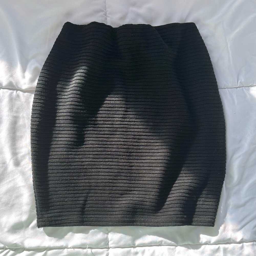 Vintage Y2K Ribbed Mini Skirt